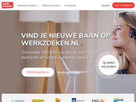 'werkzoeken.nl' screenshot