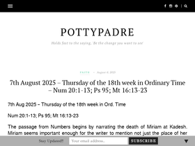 'pottypadre.com' screenshot