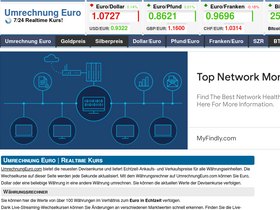 'umrechnungeuro.com' screenshot