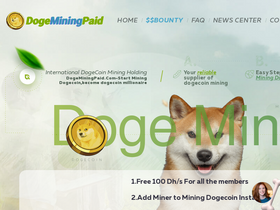'dogeminingpaid.com' screenshot
