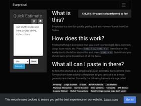 'evepraisal.com' screenshot