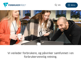'forbrukerradet.no' screenshot