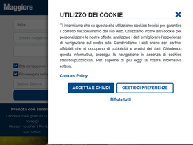 'maggiore.it' screenshot