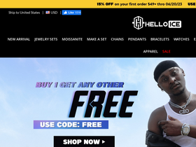 'helloice.com' screenshot