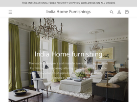indiahomefurnishings.com homepage screenshot