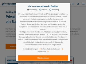 'starmoney.de' screenshot