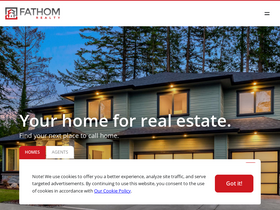 'fathomrealty.com' screenshot