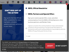 'nwslsoccer.com' screenshot