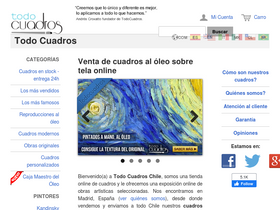todocuadros.cl homepage screenshot