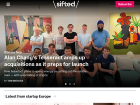 'sifted.eu' screenshot