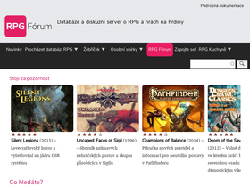'rpgforum.cz' screenshot