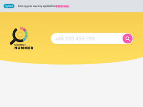 'ukendtnummer.dk' screenshot