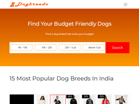 'dogbreedo.com' screenshot