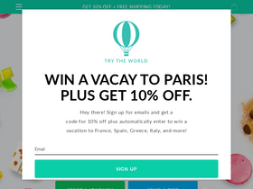 'trytheworld.com' screenshot