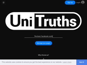 'uni-truths.com' screenshot