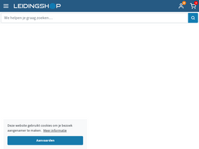 'leidingshop.nl' screenshot