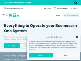 'dearsystems.com' screenshot