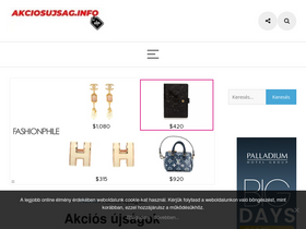 'akciosujsag.info' screenshot