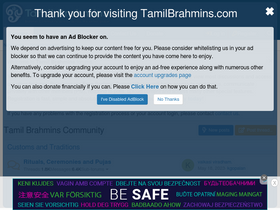 'tamilbrahmins.com' screenshot