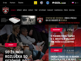 'fcspartaktrnava.com' screenshot
