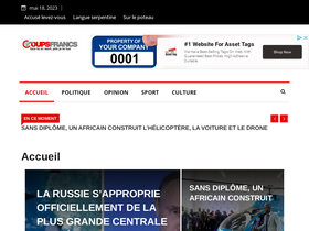 'coupsfrancs.com' screenshot