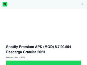 'spotifypremiumapk.app' screenshot