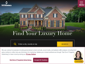 'nvhomes.com' screenshot