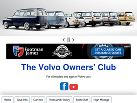 'volvoclub.org.uk' screenshot