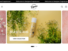 Designer Fragrances homepage screenshot