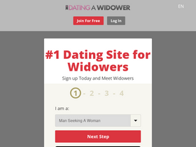 'datingawidower.net' screenshot