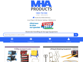 'mhaproducts.com.au' screenshot