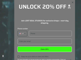 lostsoul-studios.com homepage screenshot
