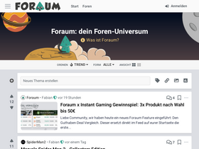 'foraum.de' screenshot