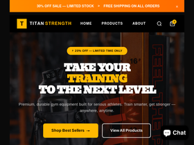 Titan strength homepage screenshot