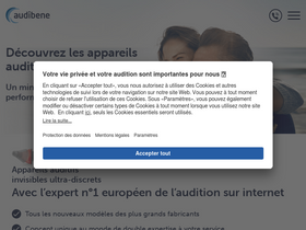 'audibene.fr' screenshot