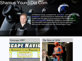 'shamusyoung.com' screenshot