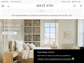 'westelm.in' screenshot