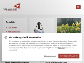 'west-vlaanderen.be' screenshot