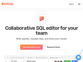 'popsql.com' screenshot