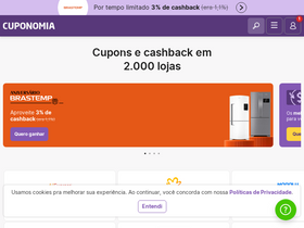 'cuponomia.com.br' screenshot