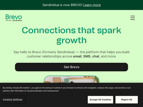 'sendinblue.com' screenshot