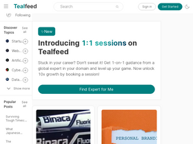 'tealfeed.com' screenshot