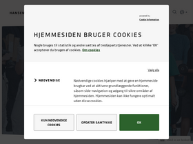 'hansenberg.dk' screenshot