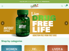 premveda.com homepage screenshot