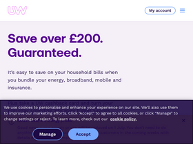 'uw.co.uk' screenshot