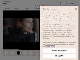'kering.com' screenshot