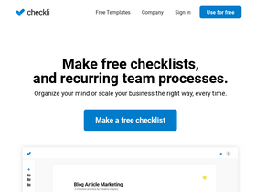 'checkli.com' screenshot