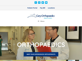 'caryortho.com' screenshot