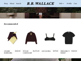 B.B. Wallace ® Official Store website screenshot