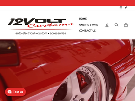 12voltcustoms.com.au homepage screenshot